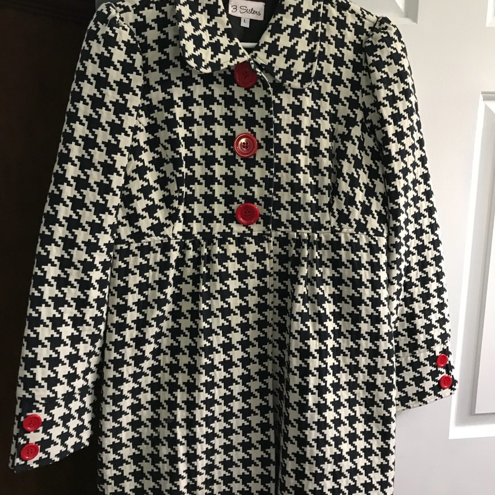 Houndstooth Trench Cost by 3 Sisters Size Large